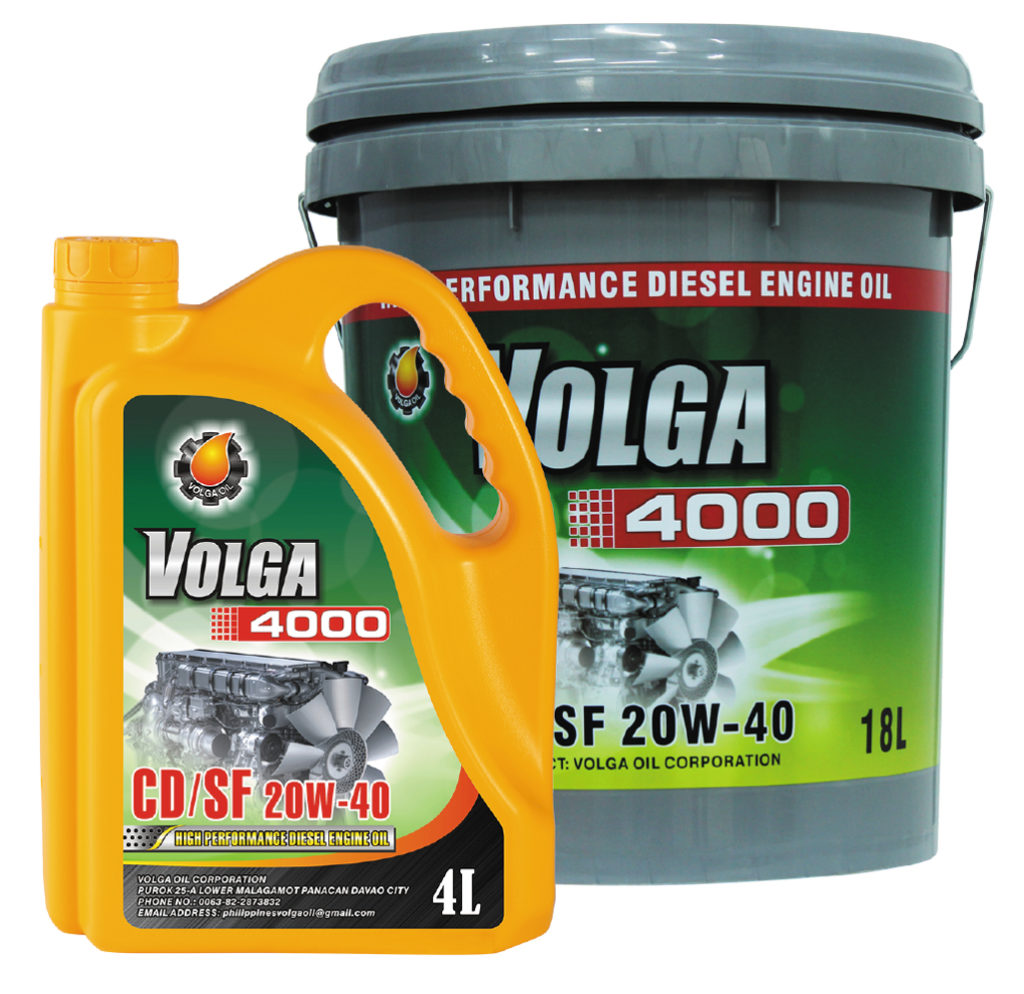 HIGH PERFORMANCE  HEAVY DUTY DIESEL ENGINE OIL  Volga 4000  CD/SF 20W40